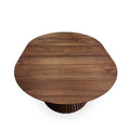 Vivien Extendable Round Dining Table in Chocolate Walnut S10Home