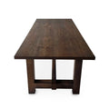 Rustic Extendable Dining Table in Chocolate Oak S10Home