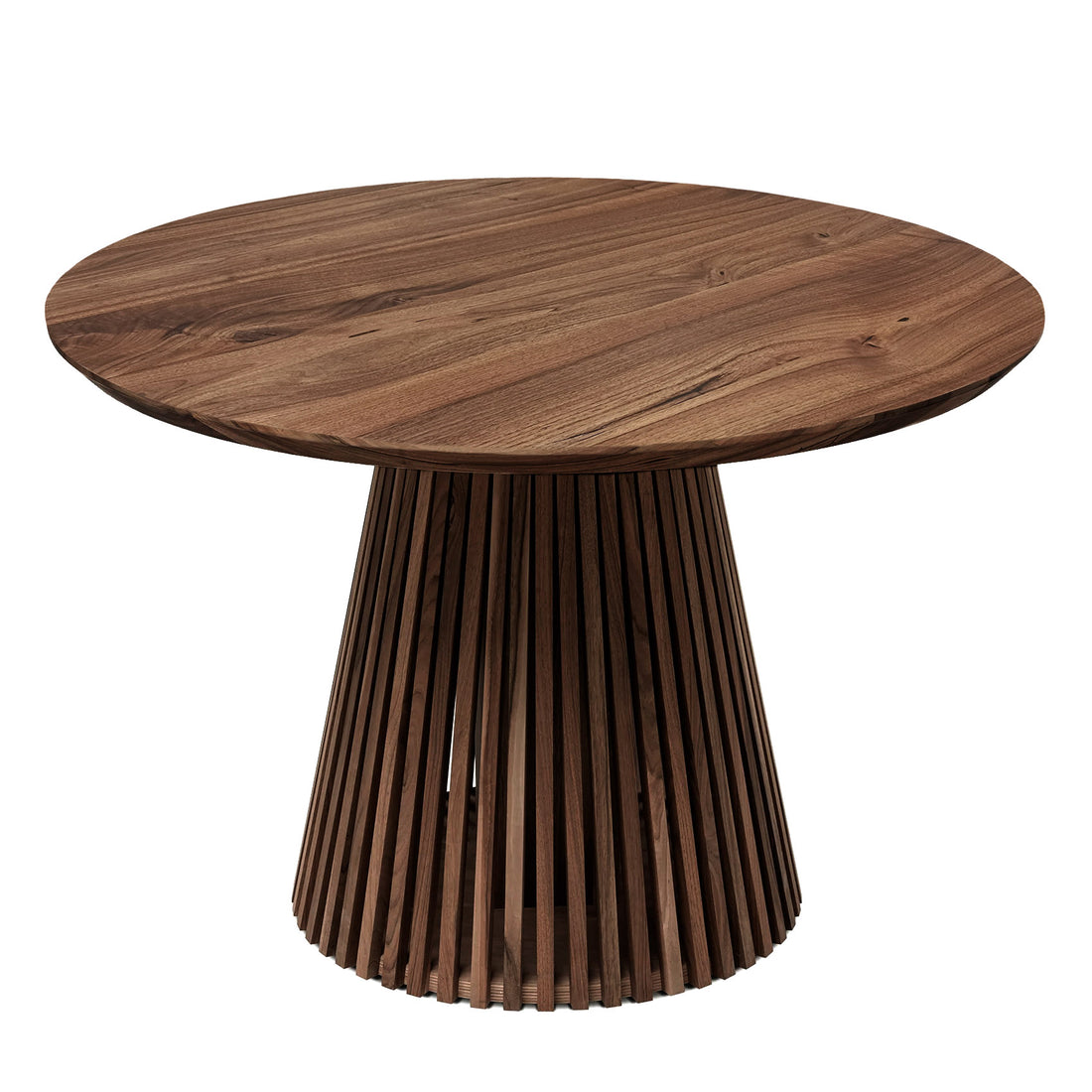 Vivien Extendable Round Dining Table in Chocolate Walnut S10Home