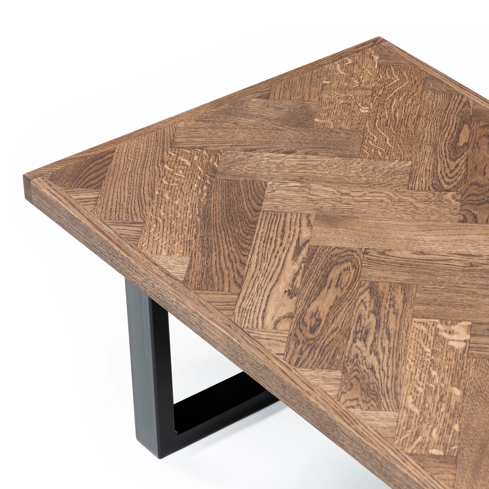 Chocolate Oak Herringbone Coffee Table - S10Home